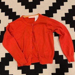 Kids Headquarters Sz5 Bright Red Cardigan